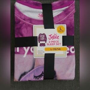 Justice Purple Tie-Dye Sleep Set